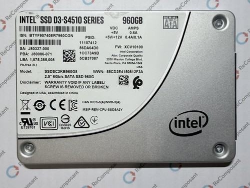 Ssd intel s4510 - ssd, d3-s4510