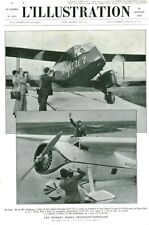 Publicité ancienne document grands raids intercontinentaux  1932 issue  magazine