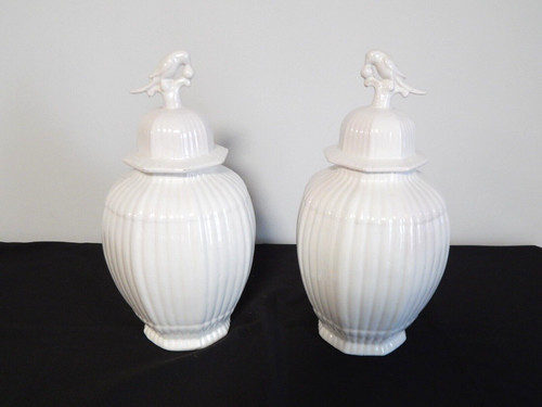 Ancienne paire potiches en - potiches,
