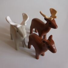 3 figurines élan cerf