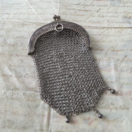 Porte monnaie maille - maille, métal