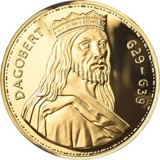 France, Médaille, Les Rois de France, Dagobert I, History, SPL+, Vermeil
