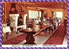 Carte postale Avallon, restaurant Le Morvan