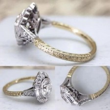 Bague de fiançailles rétro