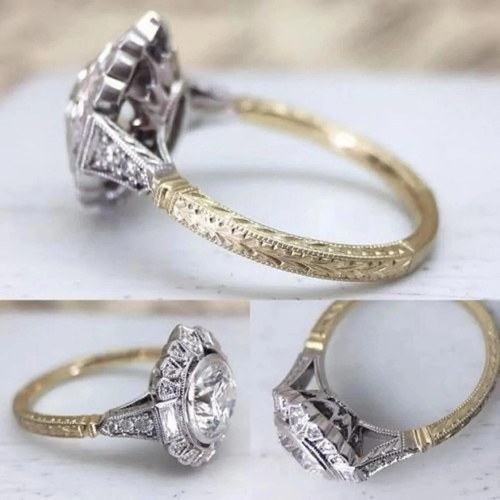 Bague fiançailles rétro - bague,