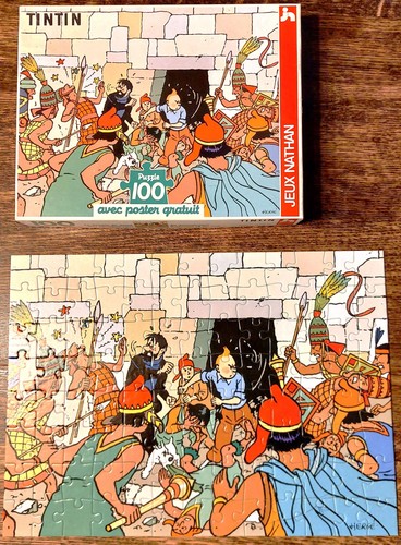 Jeu puzzle tintin temple - jeu,