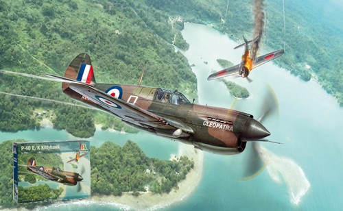 Italeri 40e kittyhawk - italeri, p-40e/k