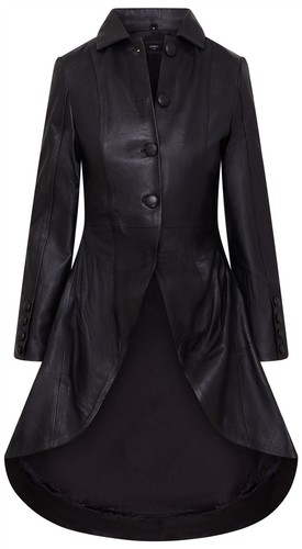 Manteau cuir noir - en, pour
