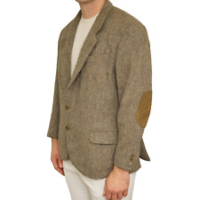 Veste Paul & Shark Haris Tweed Écossais En Laine Beige Taille EU52 UK/US42 HD150