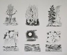 Max SAVY - Estampe originale - Lithographie - Saisons