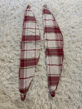 embrasses rideaux tissu Écossais Rouge Écru Laura Ashley