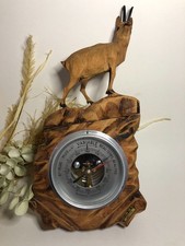 Baromètre mural en bois