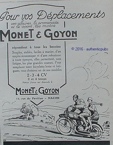 Advertisement monet goyon - monet, &