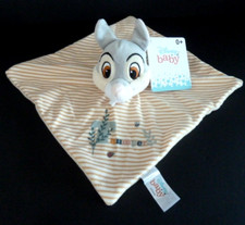 U12. DOUDOU PLAT DISNEY BABY LAPIN PANPAN Thumper RAYE GRIS BEIGE JAUNE  NEUF