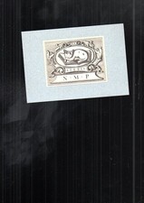 vieux papier ex libris CHAT NMP