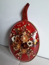 CADRE FLEURS SÉCHÉES  VERRE