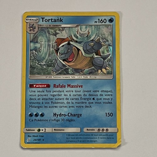 Carte pokémon tortank - carte,
