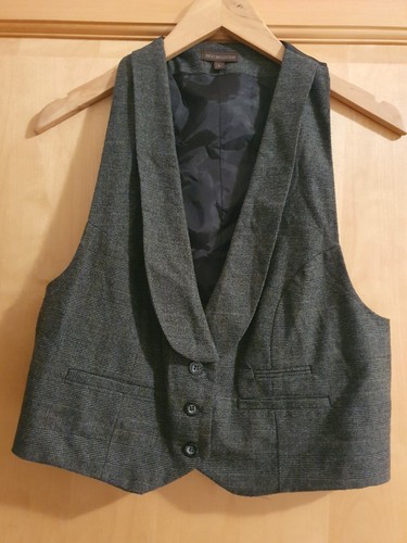 Gilet costume femme gris noir