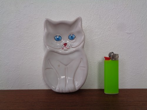 Cendrier porcelaine chat - cendrier, en