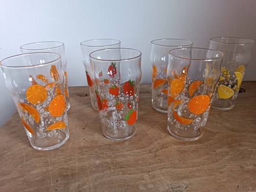 Vintage verres eau jus - 7, à