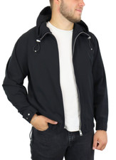 Sandro Surf Veste Homme Petit Capuche Fermeture Éclair Léger Doublé Poches Noir