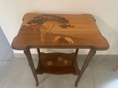 Gallé table en - gallÉ,