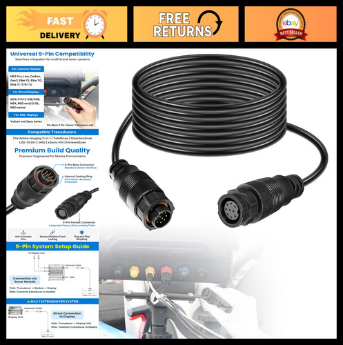 10ft pin extension - 9-pin, cable