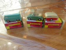 Jouet Schuco Piccolo Volkswagen coccinelle +combi tolé +caravane 1/90 voir photo