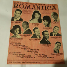 Partition DALIDA " Romantica "