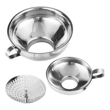  3 Pcs Entonoires Cuisine Inox Entonnoir Confiture Supplies Conserve