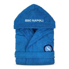 Peignoir En Éponge Enfant SSC NAPOLI Officiel Idée Cadeau Football 100% Coton