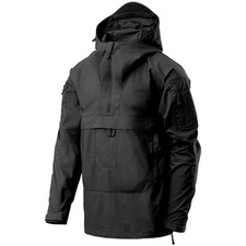 Helikon Anorak Tracer Homme Unisexe Militaire Tactique Manteau Combat Noir