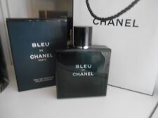 Flacon    Homme /  100ml  vide avec  boite    "  BLEU  de  CHANEL "   COLLECTION