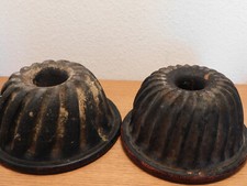 vintage 2 LOT anciens MOULE à GATEAUX ALSACIEN Kougelhopf ALSACE en terre cuite
