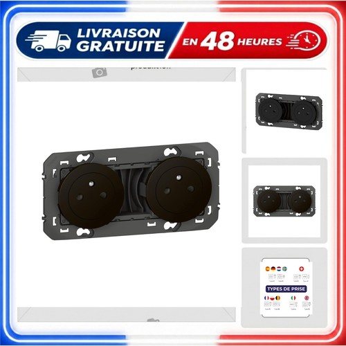 Prise double murale - , legrand