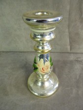 BOUGEOIR, en verre églomisé