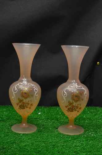 Ancienne paire vase verre - paire,
