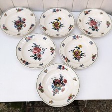 6 assiettes creuses Villeroy & Boch, Vieux Strasbourg, vintage, N° 1