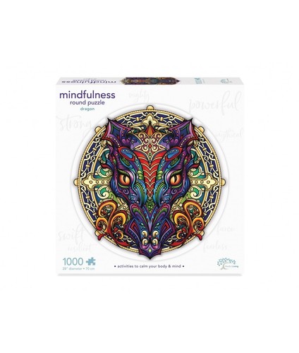 Puzzle mindfulness round - puzzle,