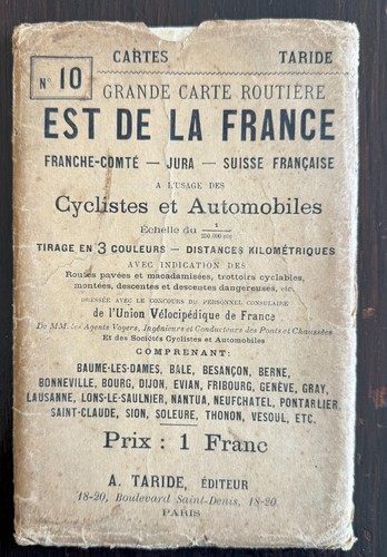 Carte taride ancienne - carte, n°10.