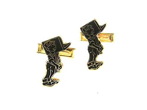 Vintage goldtone black man - goldtone,