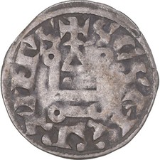 [#342972] Pièce de monnaie, France, Touraine, Denier Tournois, env. 1150-1200, Saint-Martin d