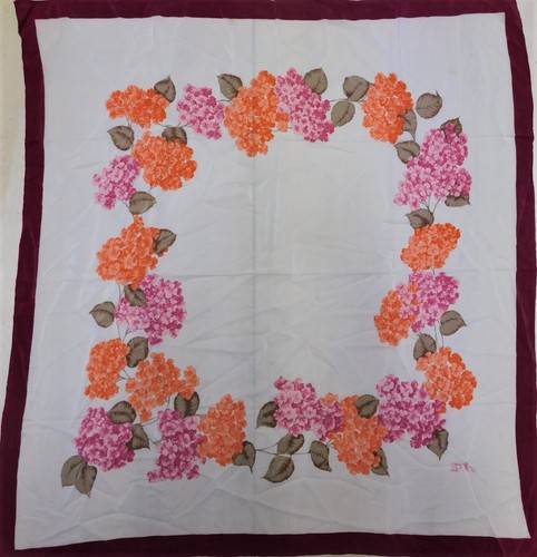 Foulard vintage 100 soie - foulard,