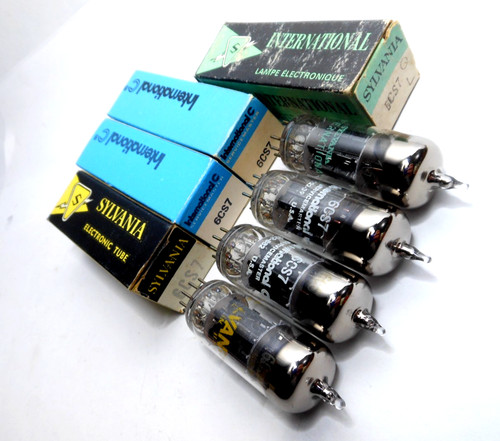 Quad matched 6cs7 tubes - matched,