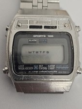 Montre Seiko Digital Japan A639-5020 Fonctionne Garantie Pile À Changer