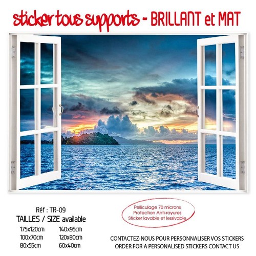 Sticker trompe oeil fenetre - l'oeil,