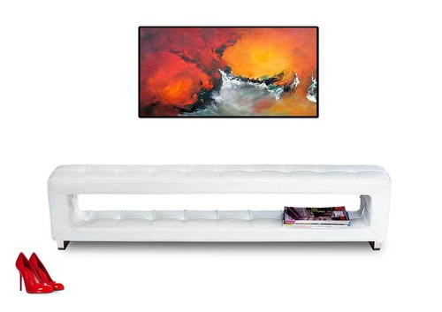 étroit korridor banc cuir - Étroit, en