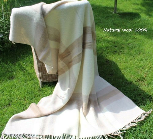 Couverture laine naturelle - en,