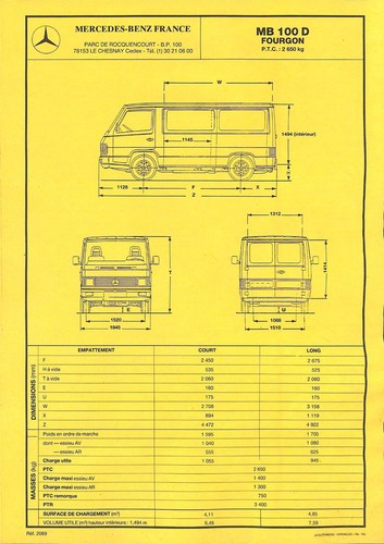 Mercedes utilitaires mb 100 - mercedes,
