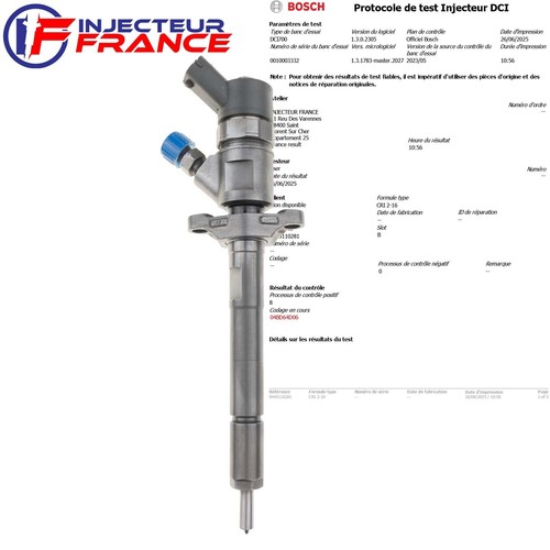 0445110281 injecteur bosch - 0445110281,